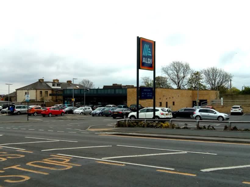 Aldi, Leeds Old Road, Bradford, close to the Aldi on Leeds Old Road, Bradford