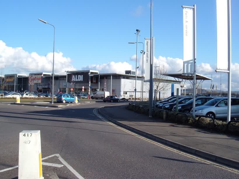 Aisecome Way retail park More super stores on the outskirts of Weston Super Mare, close to the Aldi on Aisecome Way, Weston-Super-Mare