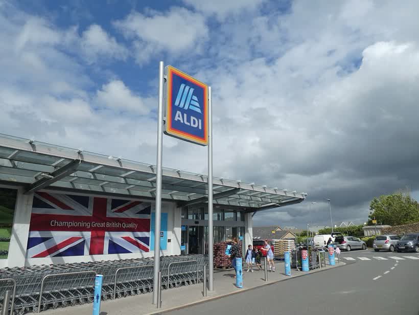 Aldi supermarket, Liskeard, close to the Aldi on Charter Way, Liskeard