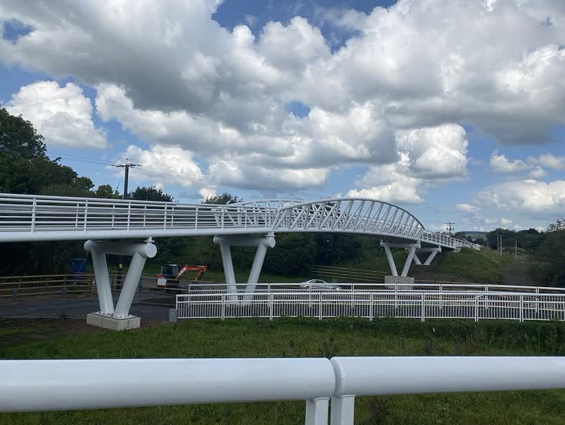 Pont Bennett in over the A484 in Trostre, Llanelli, close to the Aldi on Trostre Road, Llanelli