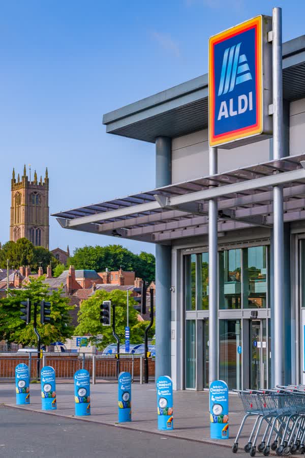 Aldi, close to the Aldi on Station Drive, Ludlow