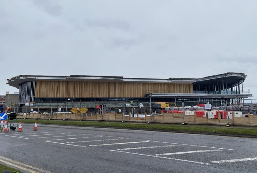 Aldi store under construction, close to the Aldi on Ffordd Llyn Halen, Porthcawl