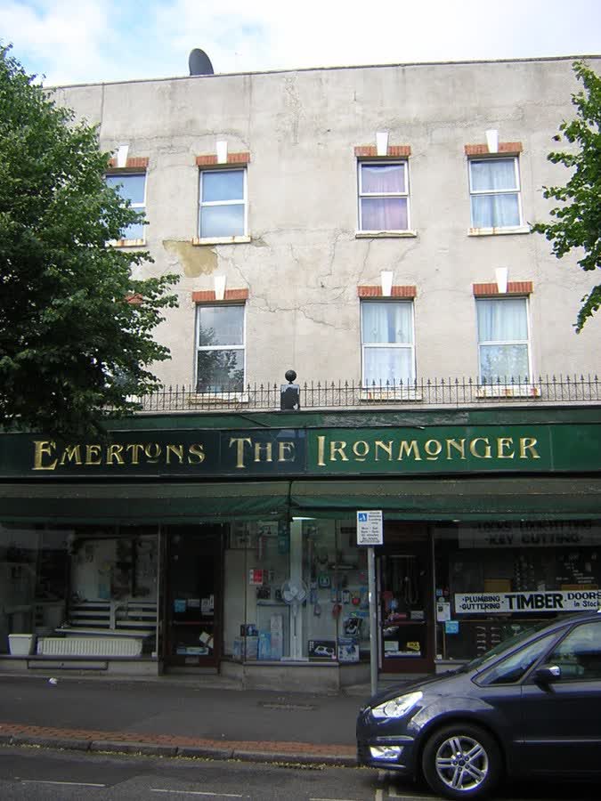 Emerton's the Ironmonger, Station Road, South Norwood, close to the Aldi on Station Road, London