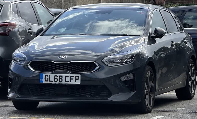 2018 Kia Ceed hatchback at ALDI car park, Duncan Road, Gillingham, Kent, close to the Aldi on Duncan Road, Gillingham