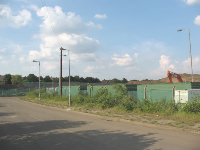 Bell Green Redevelopment Phase 2 (A) The former gasworks site is being redeveloped: Phase 1 was the Sainsbury supermarket (see TQ3671) and phase 2 will be housing and leisure facilities., close to the Aldi on Bell Green, London