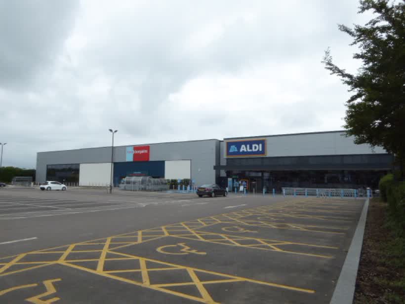 Home Bargains and Aldi, Horsted Retail Park, Chatham, close to the Aldi on Maidstone Road, Chatham