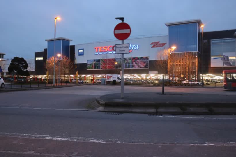 Tesco Extra on Link Road, Yate, close to the Aldi on Link Road, Yate