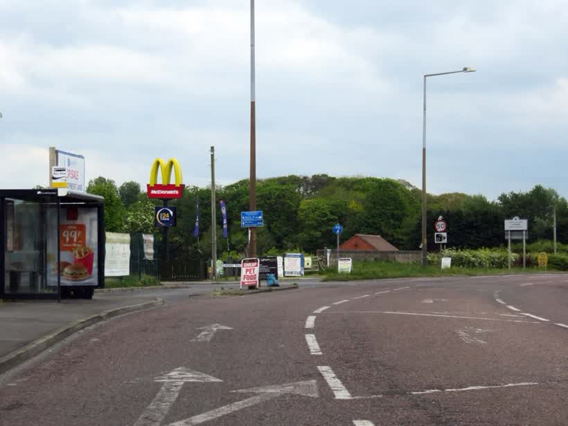 Preston Road heading out of Lytham, close to the Aldi on Preston Road, Lytham St Annes