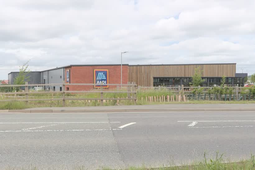 An Aldi supermarket at Swinfen Vale., close to the Aldi on Sence Valley Road, Coalville