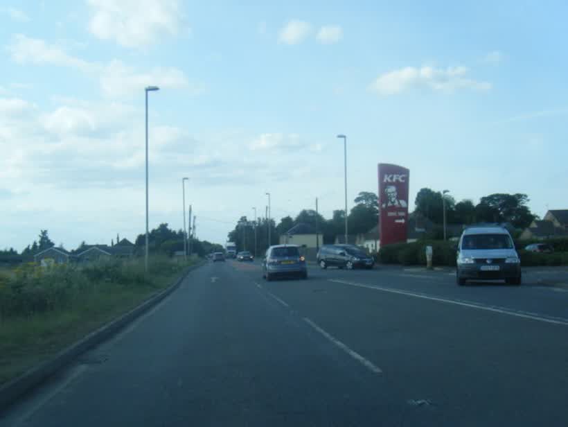 A141 at Hostmoor Avenue junction, close to the Aldi on Hostmoor Avenue, March