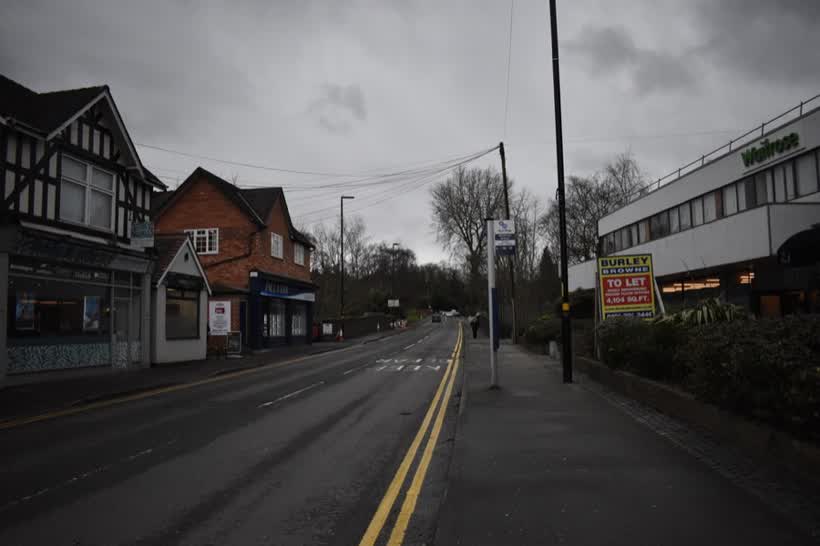 Belwell Lane westwards - Mere Green, West Midlands, close to the Aldi on Belwell Lane, Sutton Coldfield